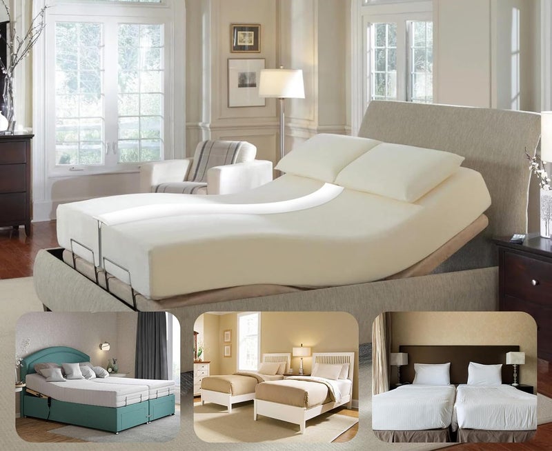 ENITYA Split King Gap Filler for Adjustable Bed,Mattress Bridge-Twin/Twin XL to King Converter,Twin Bed Connector to King Making for Stayover,Family Room and Vacation Rentals(80" L x 10" W) - Image 4